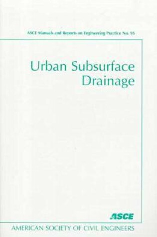 Cover of Urban Subsurface Drainage Manual