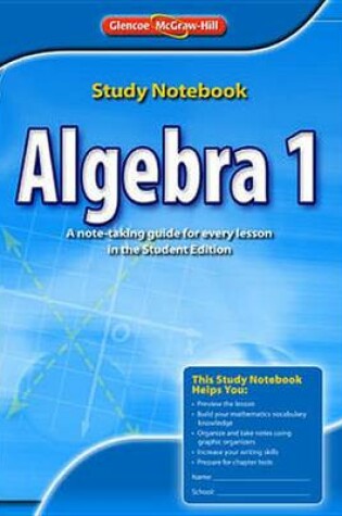 Cover of Algebra 1, Study Notebook