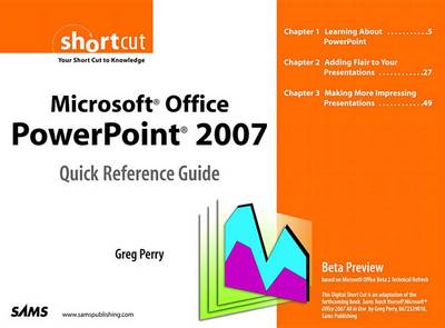 Cover of Microsoft Office PowerPoint 2007 Quick Reference Guide