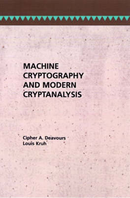 Cover of Machine Cryptography and Modern Cryptanalysis