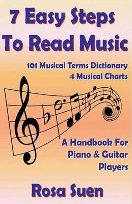 Book cover for 7 Easy Steps to Read Music - A Handbook for Piano & Guitar Players