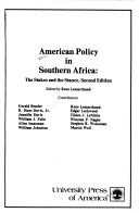 Book cover for American Policy in Southern Africa