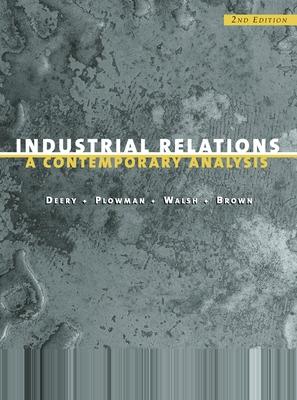 Book cover for Industrial Relations: A Contemporary Analysis