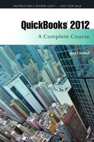 Cover of Instructor's Review Copy for QuickBooks 2012