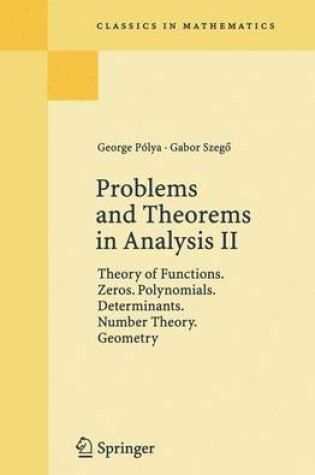 Cover of Problems and Theorems in Analysis II