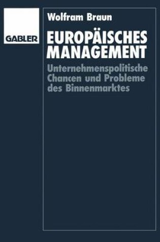 Cover of Europäisches Management