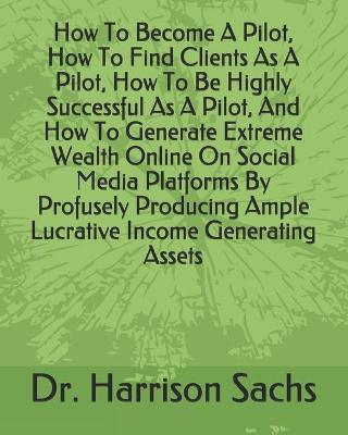 Book cover for How To Become A Pilot, How To Find Clients As A Pilot, How To Be Highly Successful As A Pilot, And How To Generate Extreme Wealth Online On Social Media Platforms By Profusely Producing Ample Lucrative Income Generating Assets