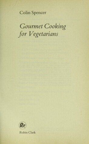 Book cover for Gourmet Cooking for Vegetarians