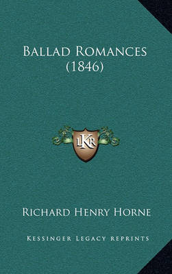 Book cover for Ballad Romances (1846)