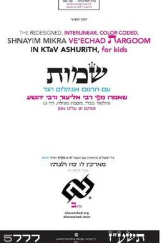 Cover of Shnayim Mikra Veechad Targoom Shemoth