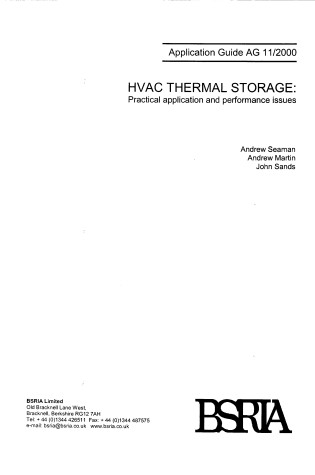 Cover of Dynamic Energy Storage in the Building Fabric