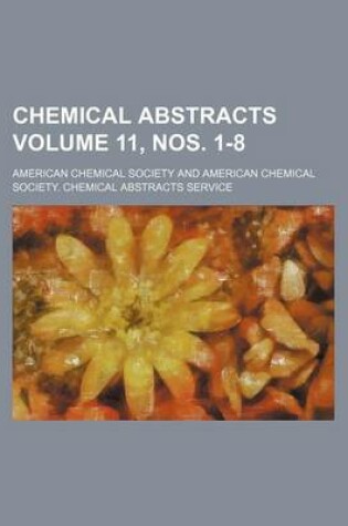 Cover of Chemical Abstracts Volume 11, Nos. 1-8