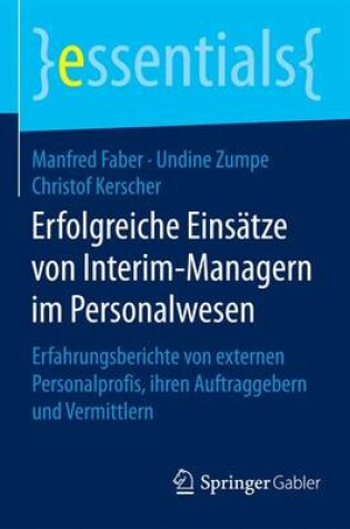 Cover of Erfolgreiche Einsätze von Interim-Managern im Personalwesen