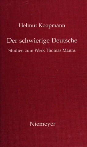 Book cover for Der Schwierige Deutsche