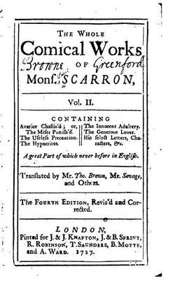 Book cover for The Whole Comical Works of Mons. Scarron - Vol. II