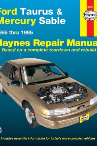 Cover of Ford Taurus & Mercury Sable (1986-1995) Haynes Repair Manual (USA)