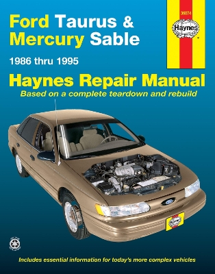 Book cover for Ford Taurus & Mercury Sable (1986-1995) Haynes Repair Manual (USA)