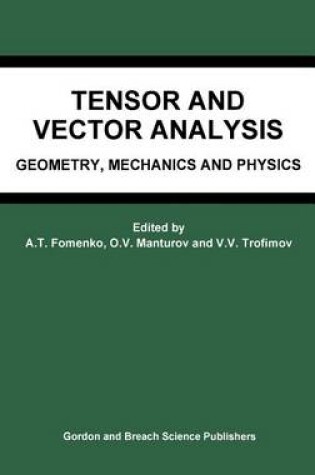 Cover of Tensor and Vector Analysis