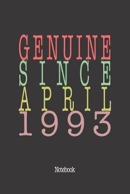 Book cover for Genuine Since April 1993