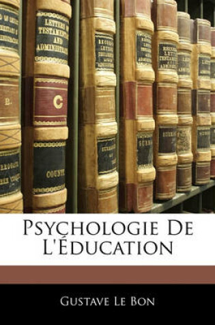 Cover of Psychologie de l'Education