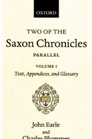 Cover of Two of the Saxon Chronicles Parallel