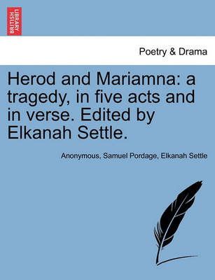 Book cover for Herod and Mariamna