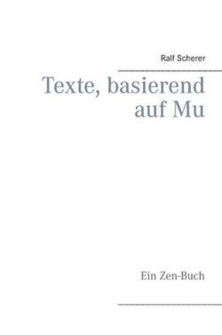 Cover of Texte, Basierend Auf Mu