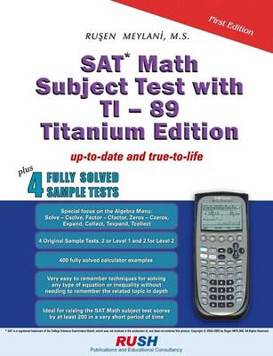 Book cover for SAT Math Subject Test with Ti 89 Titanium Plus 4 Original Full Length Tests