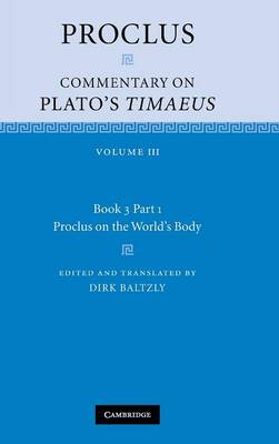 Cover of Volume 3, Book 3, Part 1, Proclus on the World's Body