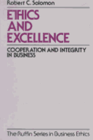 Cover of Ethics and Excellence