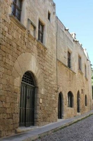 Cover of A Narrow Stone Paved Alley in Rhodes, Greece Journal