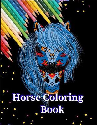 Book cover for Horse Coloring Book