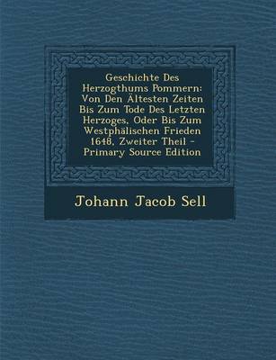 Book cover for Geschichte Des Herzogthums Pommern