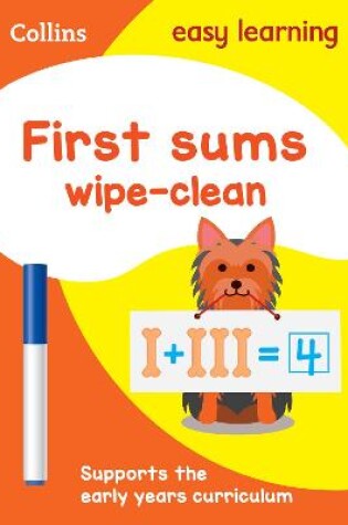 Cover of First Sums Age 3-5 Wipe Clean Activity Book