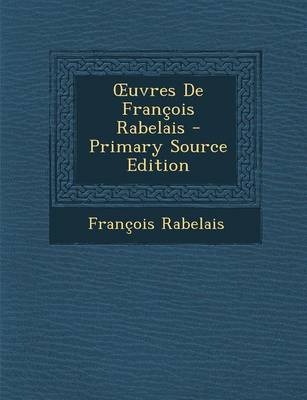 Book cover for Uvres de Francois Rabelais