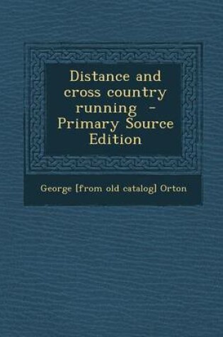 Cover of Distance and Cross Country Running