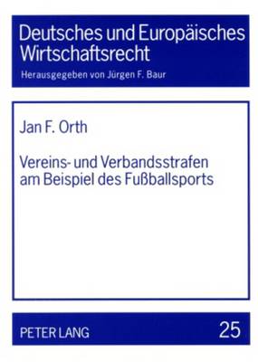 Book cover for Vereins- Und Verbandsstrafen Am Beispiel Des Fussballsports