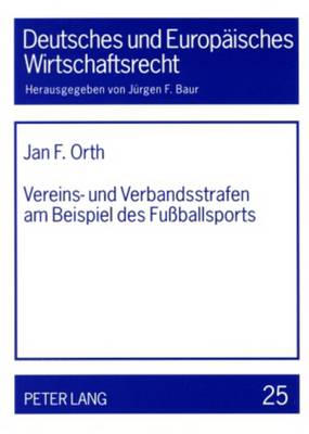 Cover of Vereins- Und Verbandsstrafen Am Beispiel Des Fussballsports