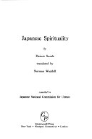 Cover of Japanese Spirituality