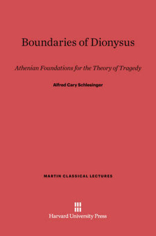 Cover of Boundaries of Dionysus