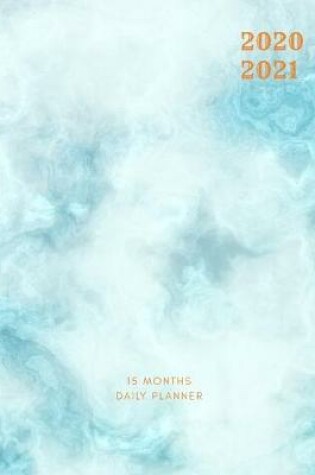 Cover of 2020 2021 15 Months Blue Marble Daily Planner