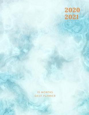 Book cover for 2020 2021 15 Months Blue Marble Daily Planner
