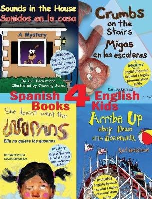 Book cover for 4 Spanish-English Books for Kids - 4 libros bilingües para niños