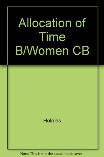 Book cover for Allocation of Time B/Women CB