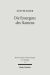 Book cover for Die Emergenz des Namens