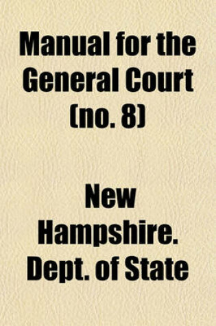 Cover of Manual for the General Court (No. 8)