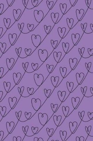 Cover of Journal Notebook Scribbly Hearts Pattern 5