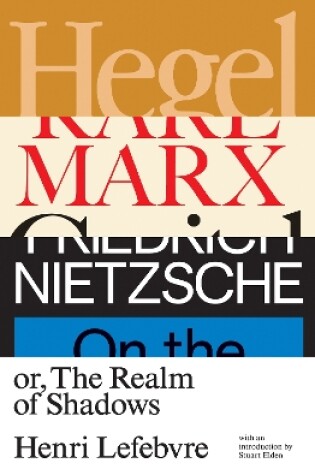 Cover of Hegel, Marx, Nietzsche