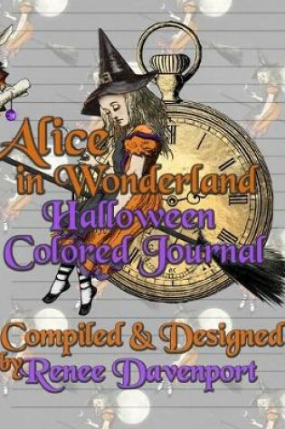 Cover of Alice in Wonderland Halloween Colored Journal