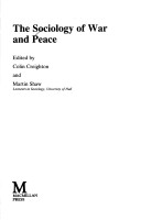 Cover of The Sociology of War and Peace